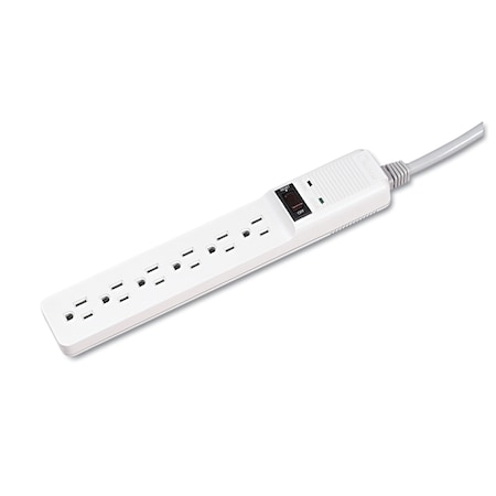 Fellowes Outlet Strip, Surge, 6 ft., Platinum 99012